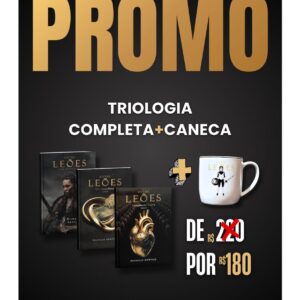 Box Trilogia Entre Leões 1, 2 e 3 + Caneca